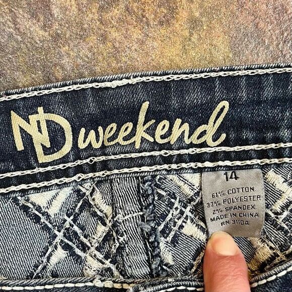 ND Weekend Cropped Button Flap Pockets Jeans 14 - Picture 6 of 8